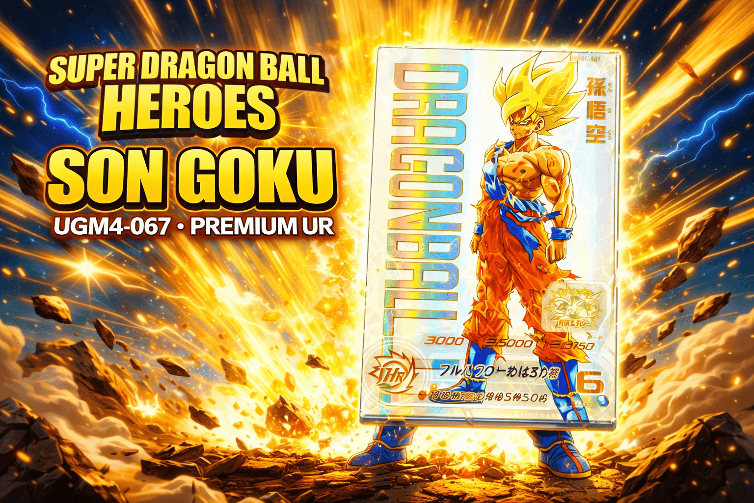 Super Dragon Ball Heroes Son Goku UGM4-067 Premium UR