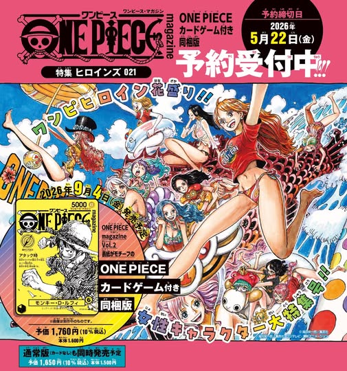 One Piece Magazine Vol. 21 Luffy Promo Card Cover